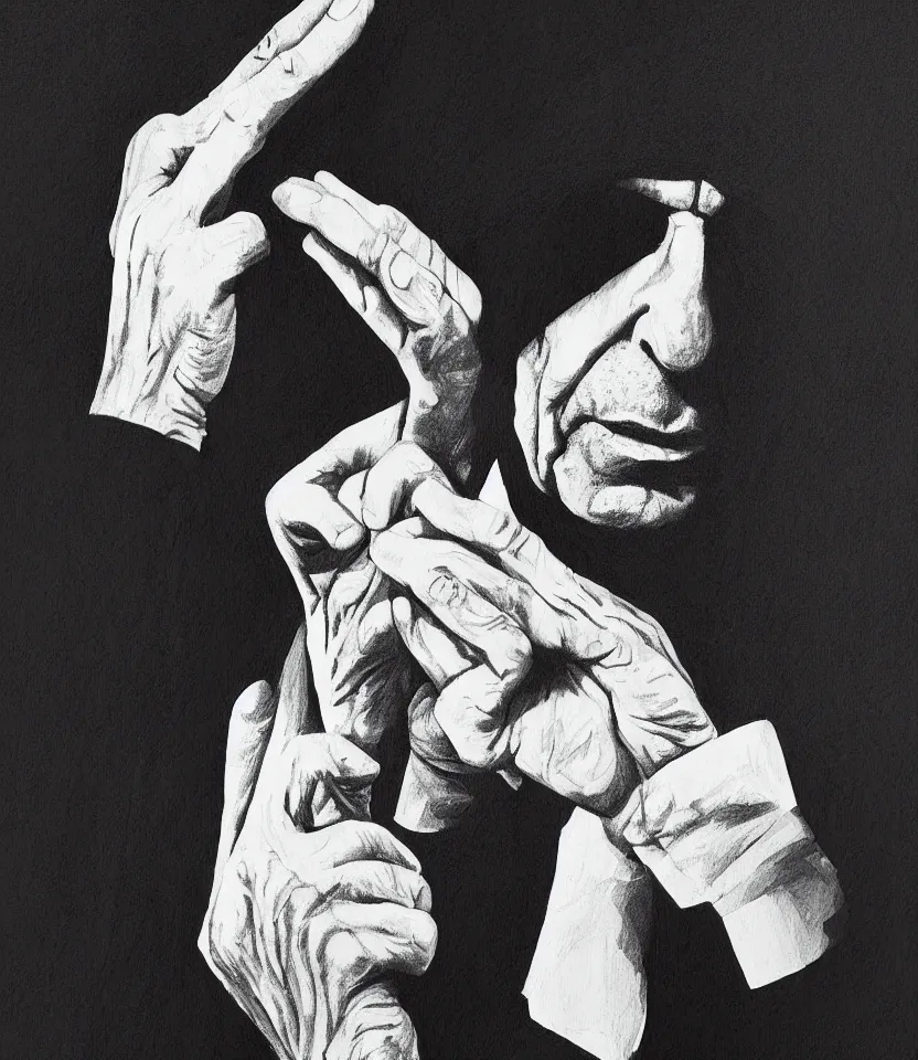 Image similar to beautiful line art portrait of leonard cohen, black and white