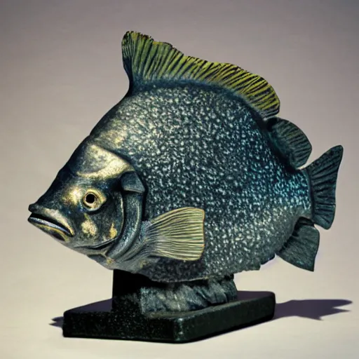 Image similar to fish, but it is a statue