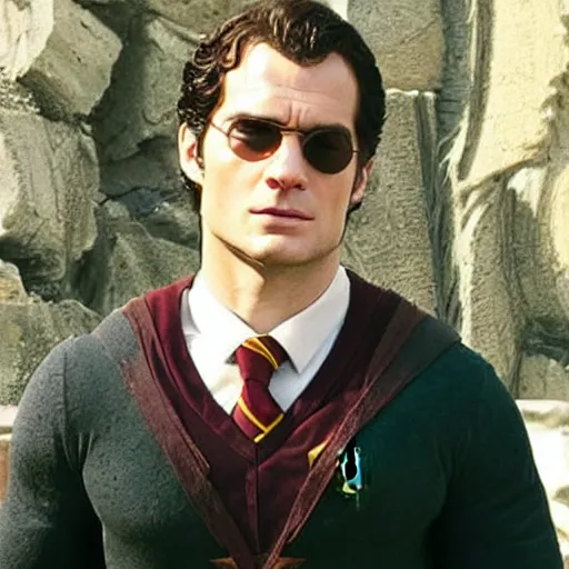 Image similar to Henry Cavill as Harry potter