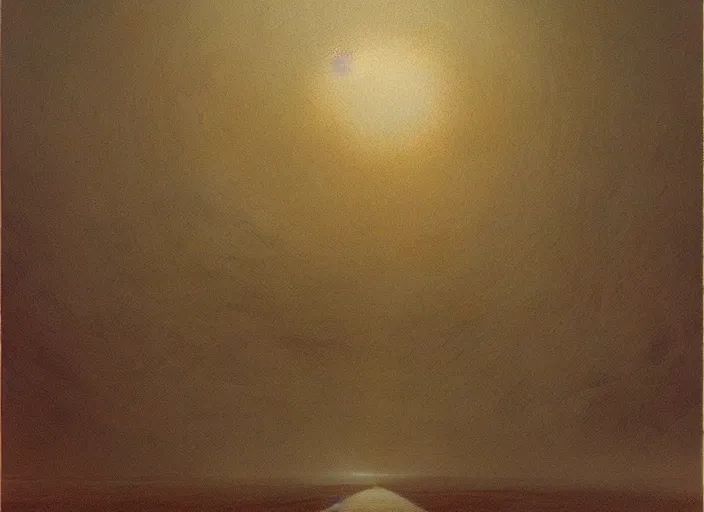 Image similar to the subconscious mind by zdzislaw beksinski, oil on canvas, epic scale, detailed, hyper - realistic