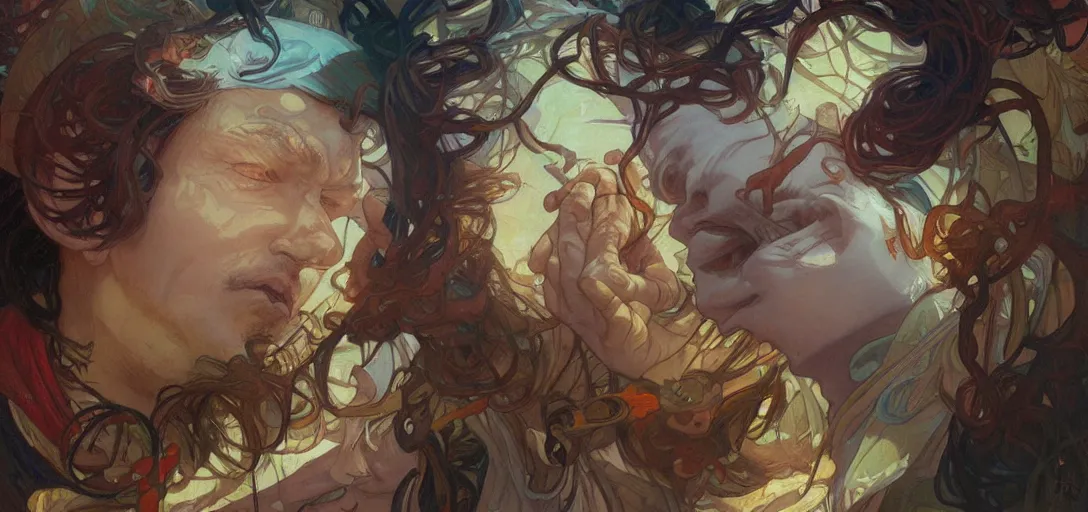 Prompt: god by Stanley Artgerm Lau, greg rutkowski, thomas kindkade, alphonse mucha, loish, norman Rockwel