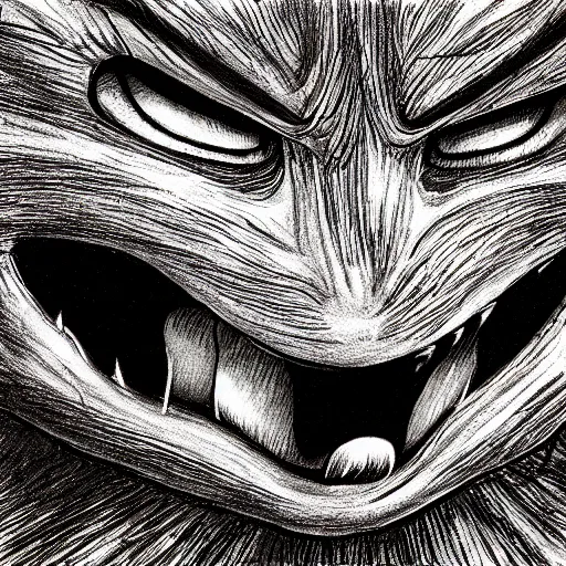 Prompt: horrifying image of sonic drawn by junji ito, horror art, very detailed art, junji ito, zdislav beksinski
