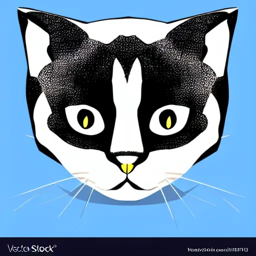 Image similar to cat icon with black color, low poly, vector image,