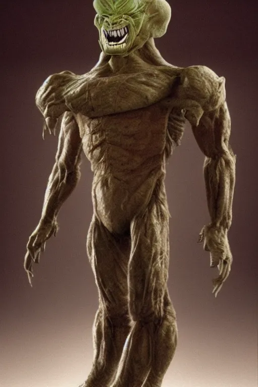 Prompt: thing from movie thing, flesh realistic shapeless transform