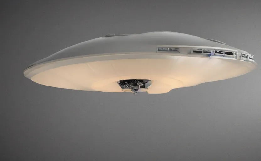 Image similar to a pastel color secret ufo hangar s - 4 bob lazar flying saucer, extremely intricate and detailed 8 k cinematic lighting, hyper realism