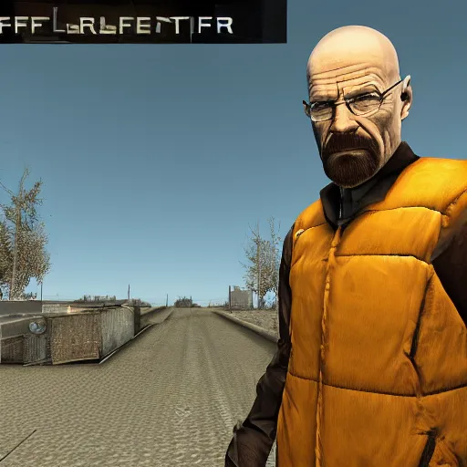 Prompt: Walter White in Half-Life 2