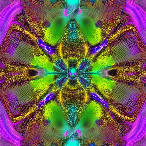 Image similar to saturn dragonfly fractal crystalliglitch digitalart artist