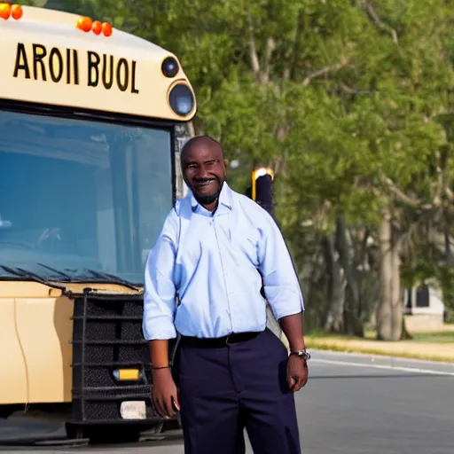 Image similar to african american male school bus driver with dreads, and chubby legs