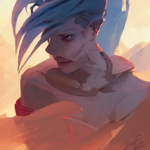 Image similar to overwhelmed with fleetting thoughts behance hd artstation by jesper ejsing, by rhads, makoto shinkai and lois van baarle, ilya kuvshinov, ossdraws, that looks like it is from borderlands and by feng zhu and loish and laurie greasley, victo ngai, andreas rocha