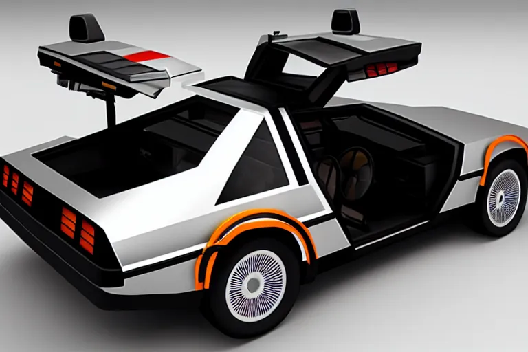 Prompt: delorean in half life alyx