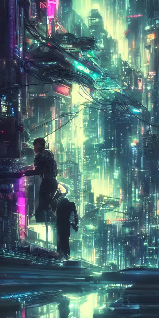 handsome, young man, cybernetic, cyberpunk, wires, | Stable Diffusion ...