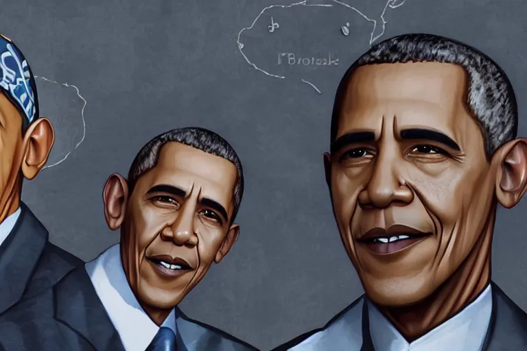 Prompt: realistic detailed image of obama as a robot