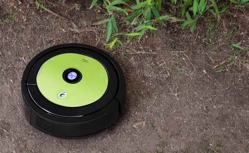 Prompt: A roomba sets off on an epic fantasy quest