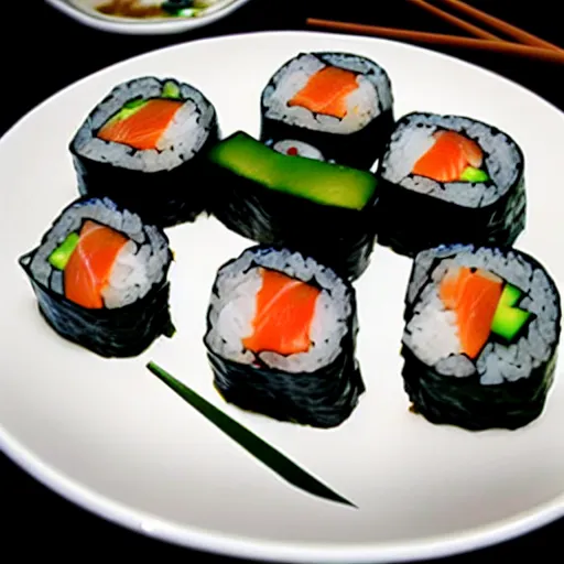 Image similar to sushi made from spiders