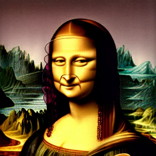 Prompt: mona lisa by mc escher, timeless masterpiece, award - winning painting, intricate oil details, spectacular quality, trending on artstation, golden ratio, 8 k