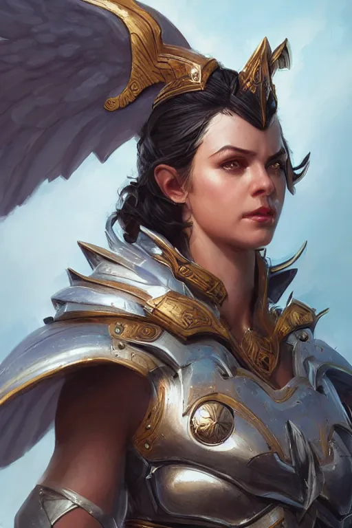 Image similar to amazon valkyrie athena, d & d, fantasy, portrait, highly detailed, headshot, digital painting, trending on artstation, concept art, sharp focus, illustration, art by artgerm and greg rutkowski and magali villeneuve