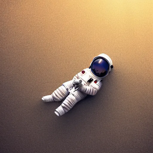 Image similar to an astronaut lounging in the beach, dramatic lighting, cinematic, extremly high detail, photorealistic, cinematic lighting, nasa footage