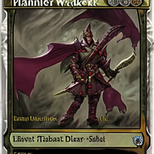 Image similar to planeswalker tibalt in sith battle armor