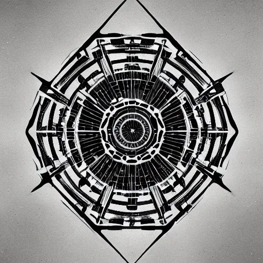 Image similar to ancient geometric solar temple , stylish, lsd, trending on artstation, cinematic, artwork by WLOP