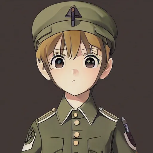 Image similar to beautiful little arian boy in nazi uniform. made in abyss art style, inspired by kris from deltarrune, cute detailed artwork, anatomically correct, soft details, ilya kuvshinov, reflection, perfect composition, portrait, illumination, digital art, detailed anime soft face, symmetrical face, western comic