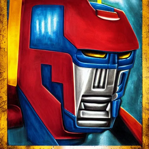 Prompt: portrait of a optimus prime