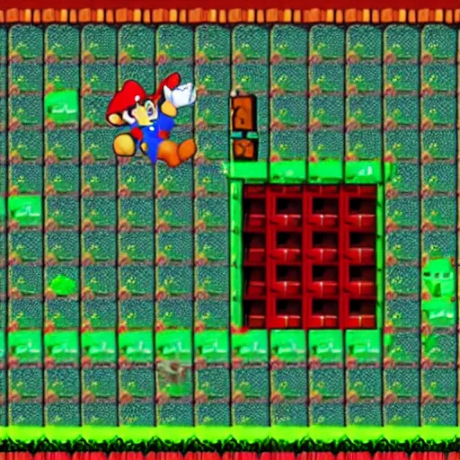 Image similar to 2 d supermario in greenhill zone