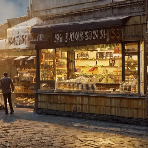 Prompt: still of the lemon shop, where they sell lemons, dslr, 8 k, octane beautifully detailed render, cold lighting, cinematic lighting, detailed photo, masterpiece, volumetric lighting, ultra realistic, highly detailed, high quality, lossless, photorealistic