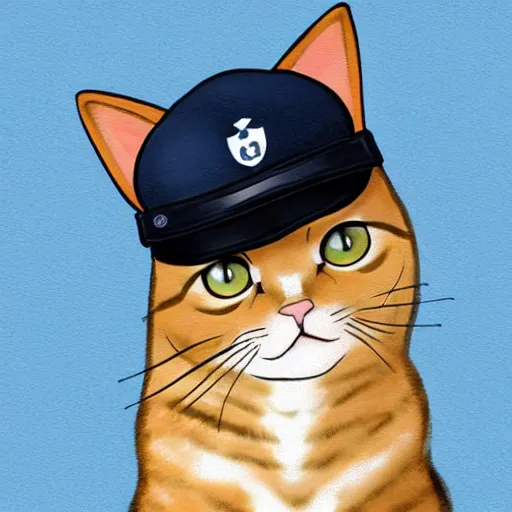 cute cat wearing navy uniform, profile picture,, Stable Diffusion