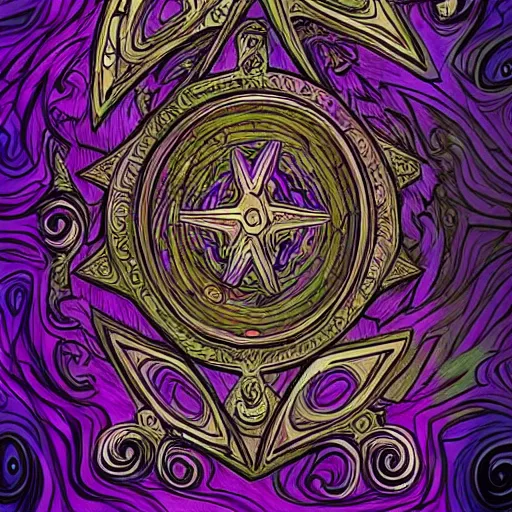 Image similar to seer magic spell, prediction magic spell with a magic eye art, hearthstone coloring style, epic fantasy style art, fantasy epic digital art