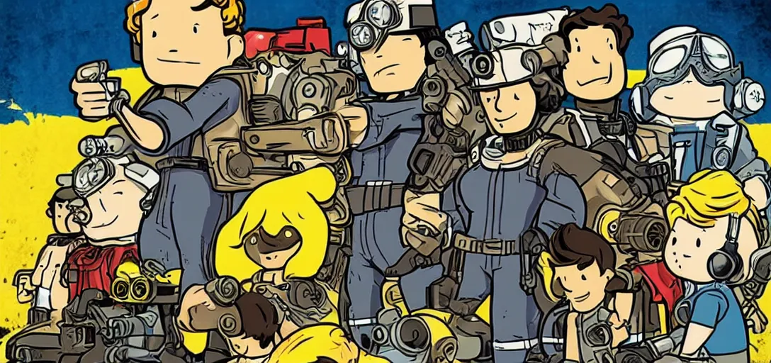 Image similar to Poster of Fallout the Anime Series