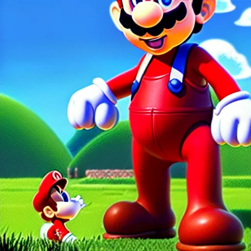 Image similar to mario from super mario wearing a pink dress, studio ghibli, pixar and disney animation, sharp, rendered in unreal engine 5, highly detailed, digital painting, artstation, concept art, smooth, sharp focus, illustration, wide angle, artbook, splash art, dramatic lighting, art by artgerm and greg rutkowski and bo chen and jin xiaodi