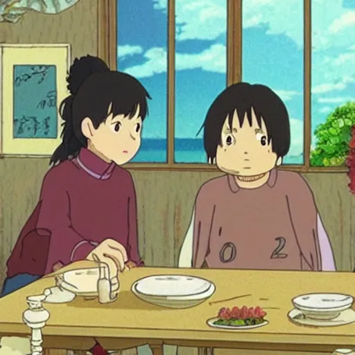 Image similar to Screenshot from the Studio Ghibli movie “My friend the lobster”