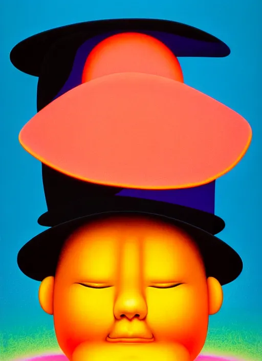 Image similar to witch with hat by shusei nagaoka, kaws, david rudnick, airbrush on canvas, pastell colours, cell shaded, 8 k,