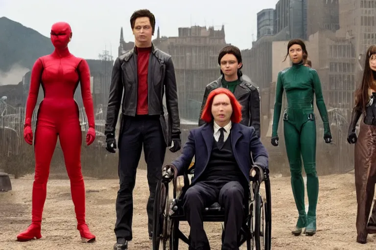 Prompt: The X-Men a live action film by Wes Anderson
