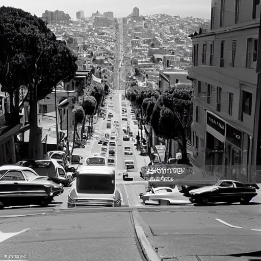 Image similar to San Francisco's Lombard Street In 1975