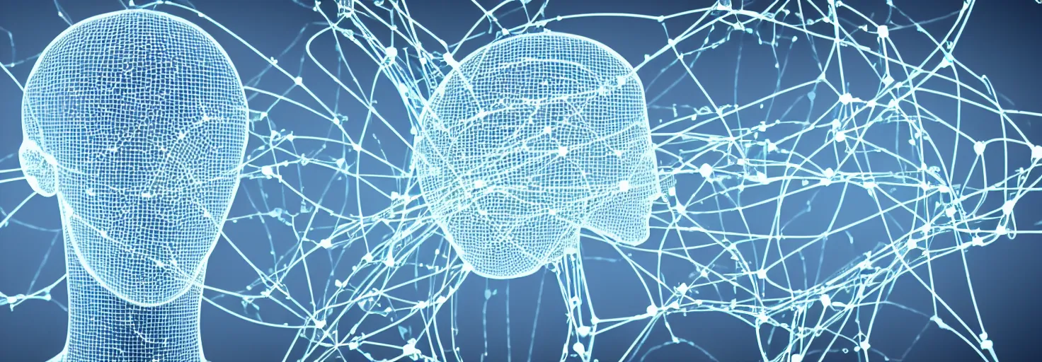 Image similar to artificial intelligence draws neuronet