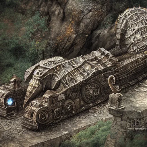 Image similar to catbus, tilt shift, intricate detail, royo, klimt, miro, vallejo, frazetta, giger, whealan, hd, unreal engine,