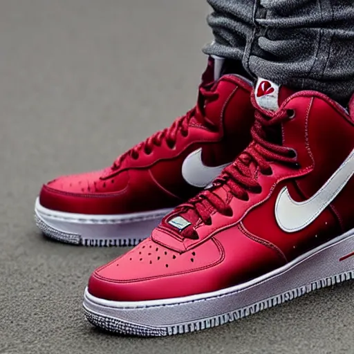 Nike air force 1 cheap high perf gym red