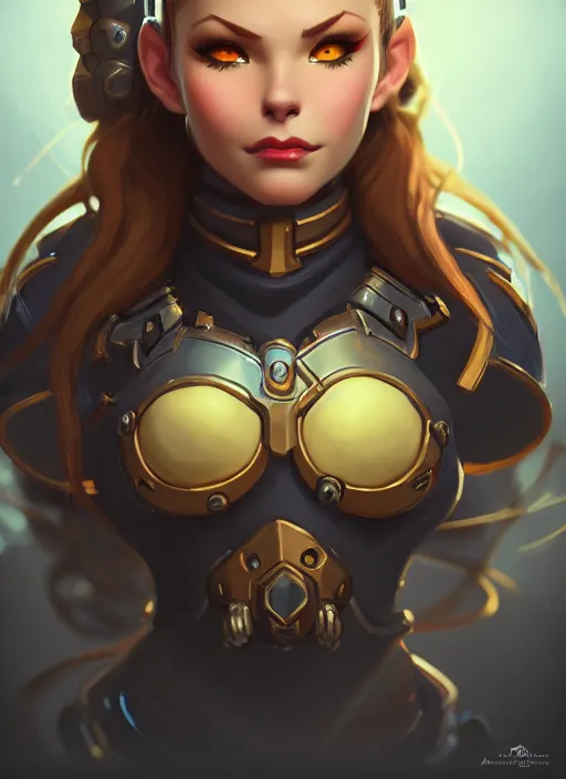 Image similar to lovely brigitte from overwatch, fantasy, fantasy art, character portrait, portrait, close up, highly detailed, scifi art, intricate detail, amazing detail, sharp focus, vintage fantasy art, vintage sci - fi art, radiant light, trending on artstation, caustics, by artem chebokha