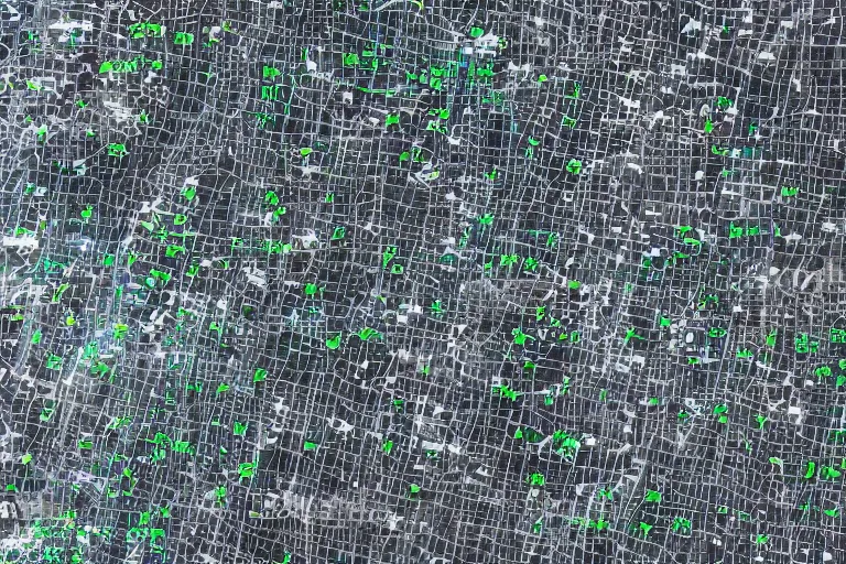 Image similar to closeup view of a cave system made out of multiple overlays of simple clean scientific data visualized on top of each other, bar charts, plexus, thick squares and large arrows, waveforms on top of square charts, gaps and pauses, space molecules, radio signals, negative space