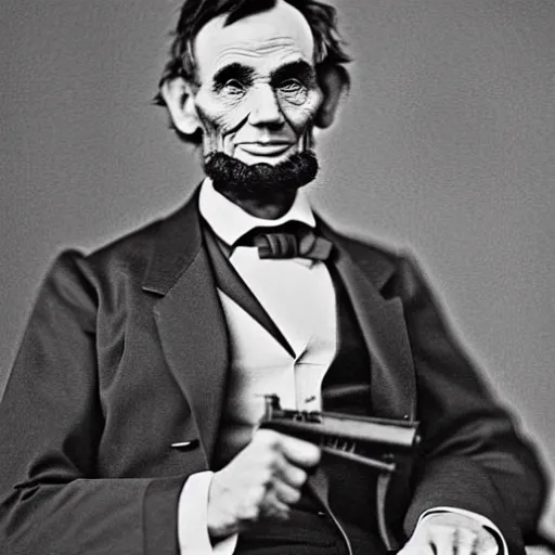 abraham lincoln holding an ak 4 7 | Stable Diffusion | OpenArt