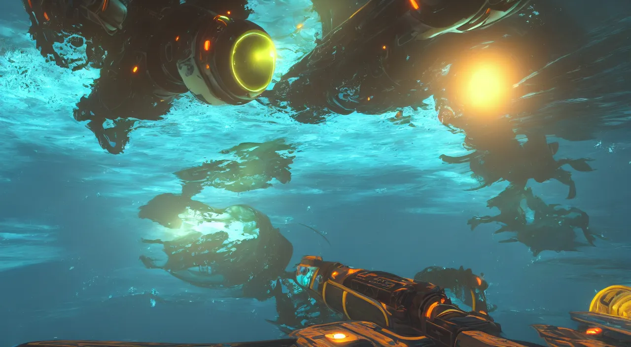 Prompt: subnautica underwater screenshot