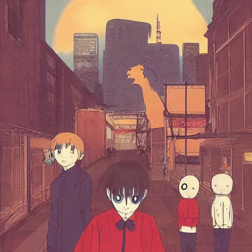 Image similar to a beautiful illustration of a capybara tokyo ghoul by studio ghibli, new contemporary art, comic book illustration, anime, satoshi kon