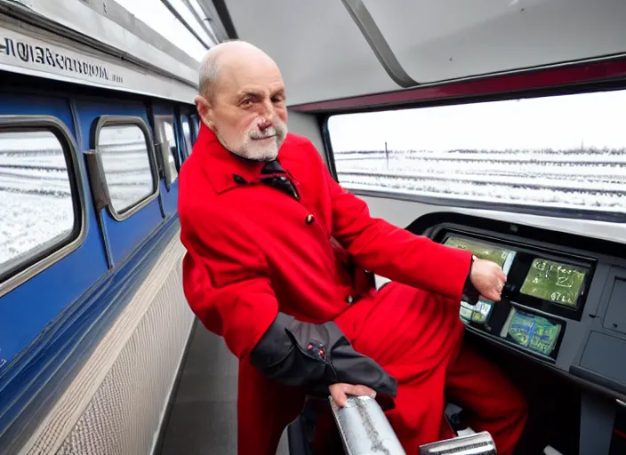 Image similar to train driver of the Russian Railways