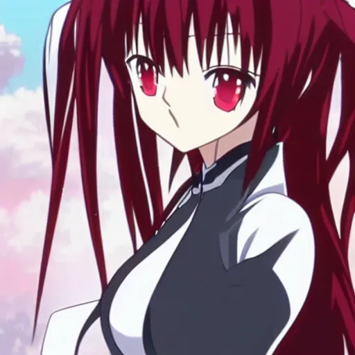 Prompt: a screenshot of rias from high school dxd