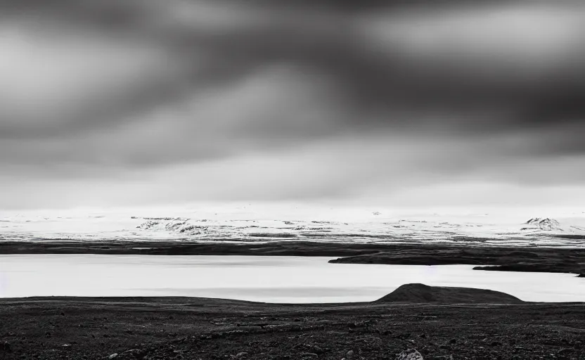 Prompt: icelandic landscape, moody, cinematic