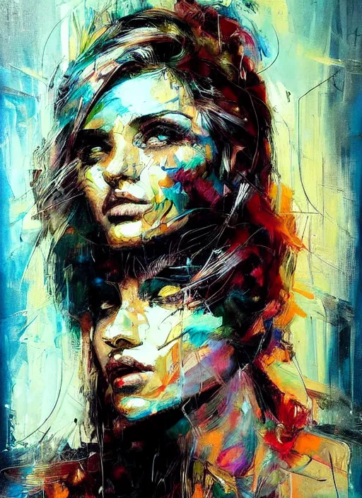 Image similar to masterpiece beautiful portrait by hopare