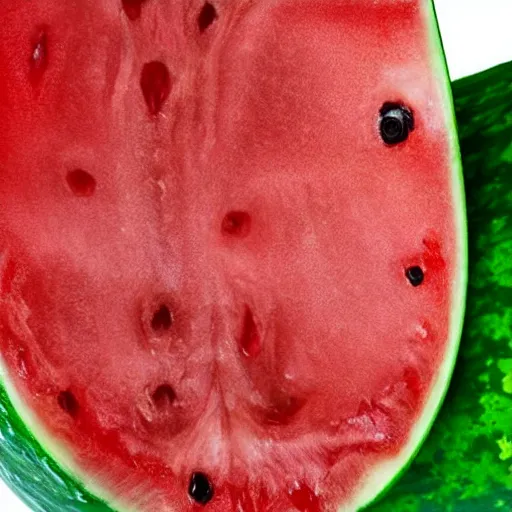 Image similar to a close up of a slice of red water melon with the face of mel gibson