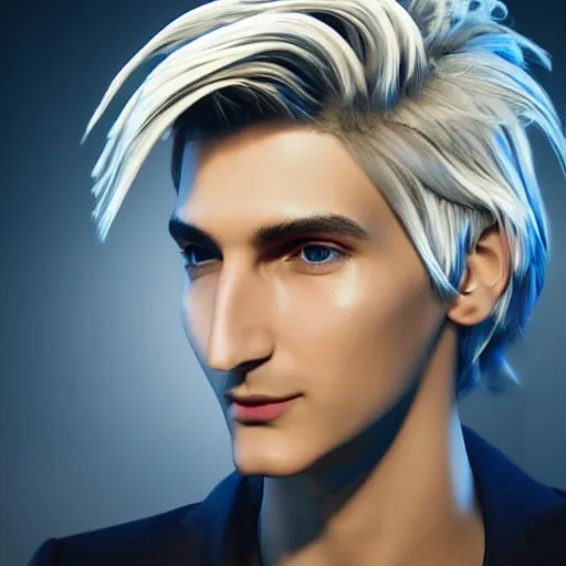 Image similar to a high quality photo of handsome gigachad XQC gambling, photorealism, 8k, artstation