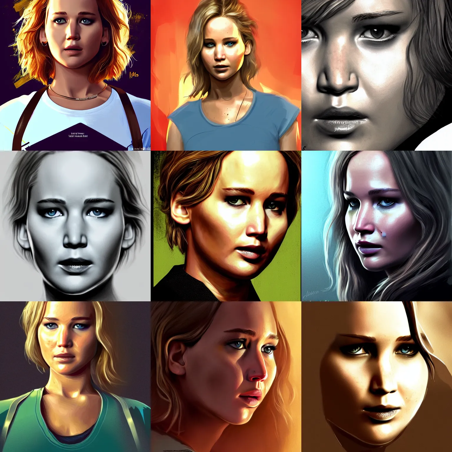 Prompt: Jennifer Lawrence in Breaking bad, highly detailed, digital painting, artstation, concept art, smooth, sharp focus, dramatic light